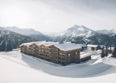Hotel Alparena vue avec montagnes